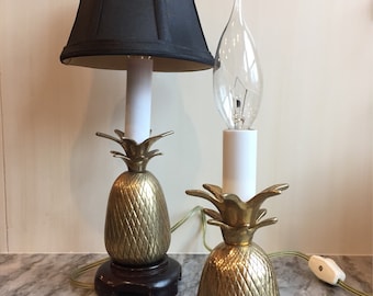 Brass Pineapple Lamps