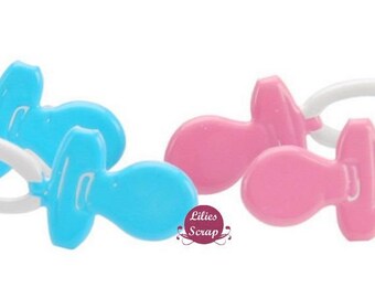 Pacifier baby 22 mm 5 brads attached Parisian creative cardmaking scrapbooking