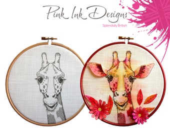 Giraffe design, embroidery pattern.