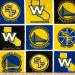 122000008 - NBA Golden State Warriors Polyester Fleece Basketball Fabric Sold by the Yard