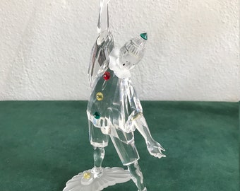 Swarovski Crystal Pierrot Masquerade Clown Figurine