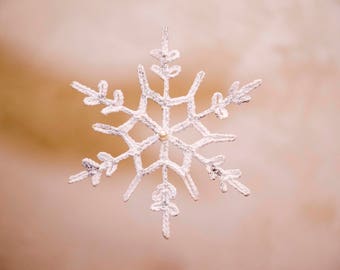 Crochet Snowflake Ornament