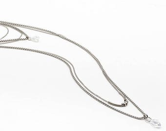 Long necklace - stainless steel - NEW YORK