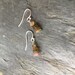 Watermelon Tourmaline Stick Earrings Sterling Silver Simple Fun Talisman Gift