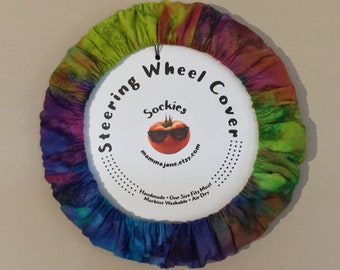 LTD Flannel Tie Dye Steering Wheel Cover