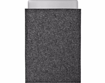 MacBook Pro 2017 case MacBook Pro 13 inch case MacBook Pro 2017 15inch case MacBook Pro Touch Bar case charcoal wool felt portrait design