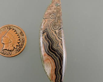 Flowering Tube Onyx Cabochon, Tube Onyx Cab, Hand Cut Tube Onyx Cab, Designer Tube Onyx Cab, Pendant Cab, Gift Cab, C2723, 49erMinerals