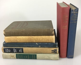 DECORATIVE Distressed Antiqued Set of Books for Display