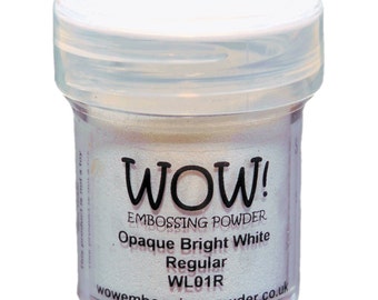 WOW! Embossing Powder, Opaque Bright White, Scrapbooking, Tags, Mixed Media,