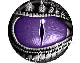 1 cabochon 30mm glass cabochon steampunk dragon eye image shown