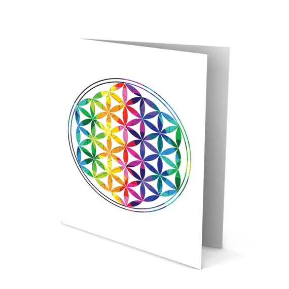 Flower of Life - Sacred Geometry Greeting Card