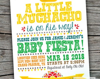 Fiesta Baby Shower Invite | Fiesta Invitation | Fiesta Babyshower | Mexican Fiesta Baby Shower | Fiesta Digital Invite | Fiesta Theme Shower