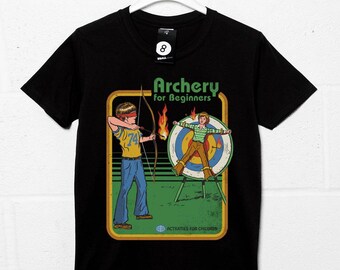Archery for Beginners - Retro 70s / 80s T shirt - Steven Rhodes