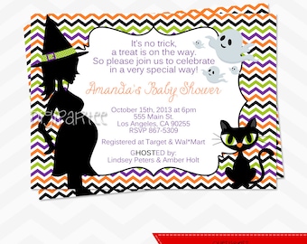Halloween Baby Shower Invitation