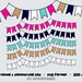 PREPPY PALETTE Digital BUNTING - Clipart - Commercial Use - Clip Art Graphics - Scrapbooking Flags - Personal and Commercial Use