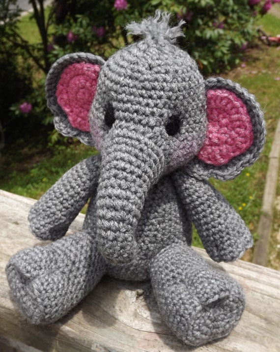 Baby Elephant Amigurumi Crochet Pattern PDF Doll not included