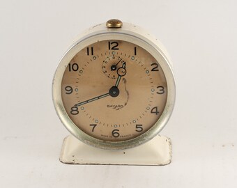 Vintage alarm clock - Mechanical alarm clock - Retro alarm clock - Collectible clock - Table clock - Shabby chic clock - Metal alarm clock