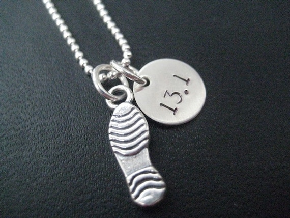 Running Shoe Necklace Charm Running Shoe Necklace Charm