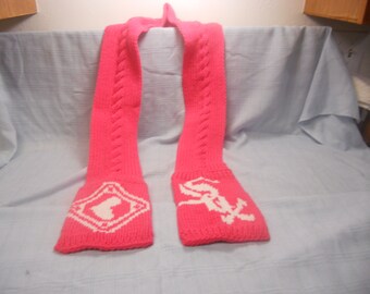 Chicago White Sox Hot Pink Cable Scarf