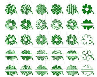 Download shamrock svg shamrock monogram svg st Patrick's day svg