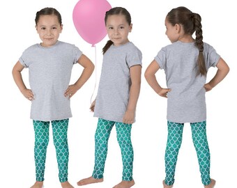 Fish Scale Leggings, Ariel Leggings, The Little Mermaid, Mermaid Birthday, Girls Mermaid Pants, Mermaid Leggings, Mermaid Outfit