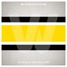 Wall Border Set - Sports Stripes (Black Yellow) - 16 ft x 6 in - Printed Pattern Decal Sticker
