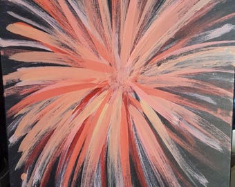 Starburst painting | Etsy