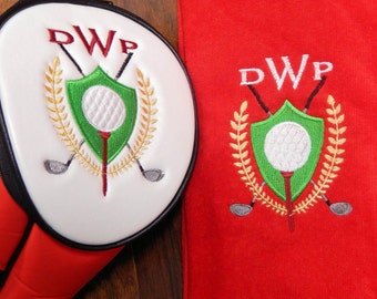 Golf club cover, Golf Head Cover Personalized. Fathers day Gifts, Golf Head Cover Men's gift gift custom golf head covers