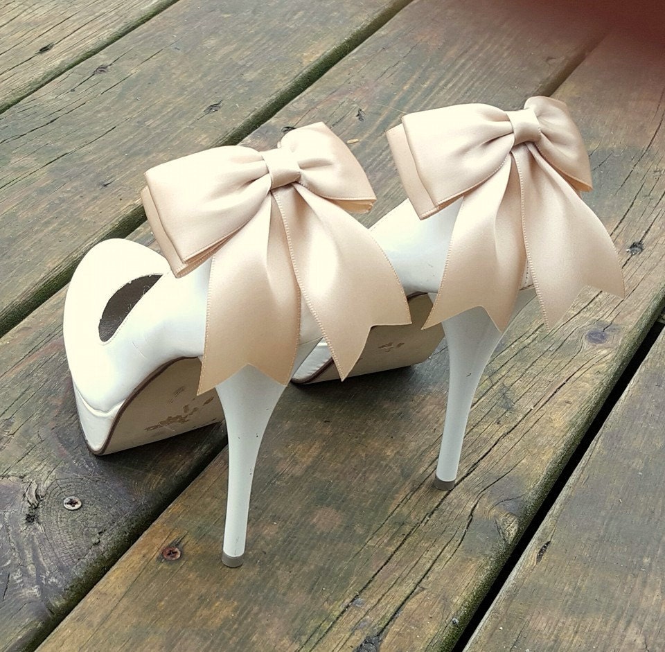 Wedding Shoe Clips MANY COLORS Champagne Bridal Shoe Clips