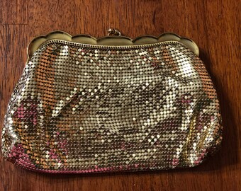 Vintage 1930’s Whiting and Davis Gold Mesh Purse #2924