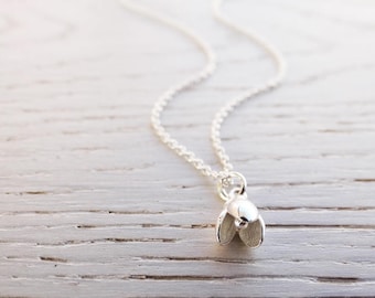 Silver Snowdrop Necklace - Sterling Silver