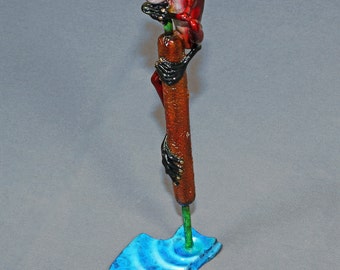 Frog Bronze Amphibian Figurine Statue Sculpture Art "Ribbit" / Limited Edition Signed & Numbered