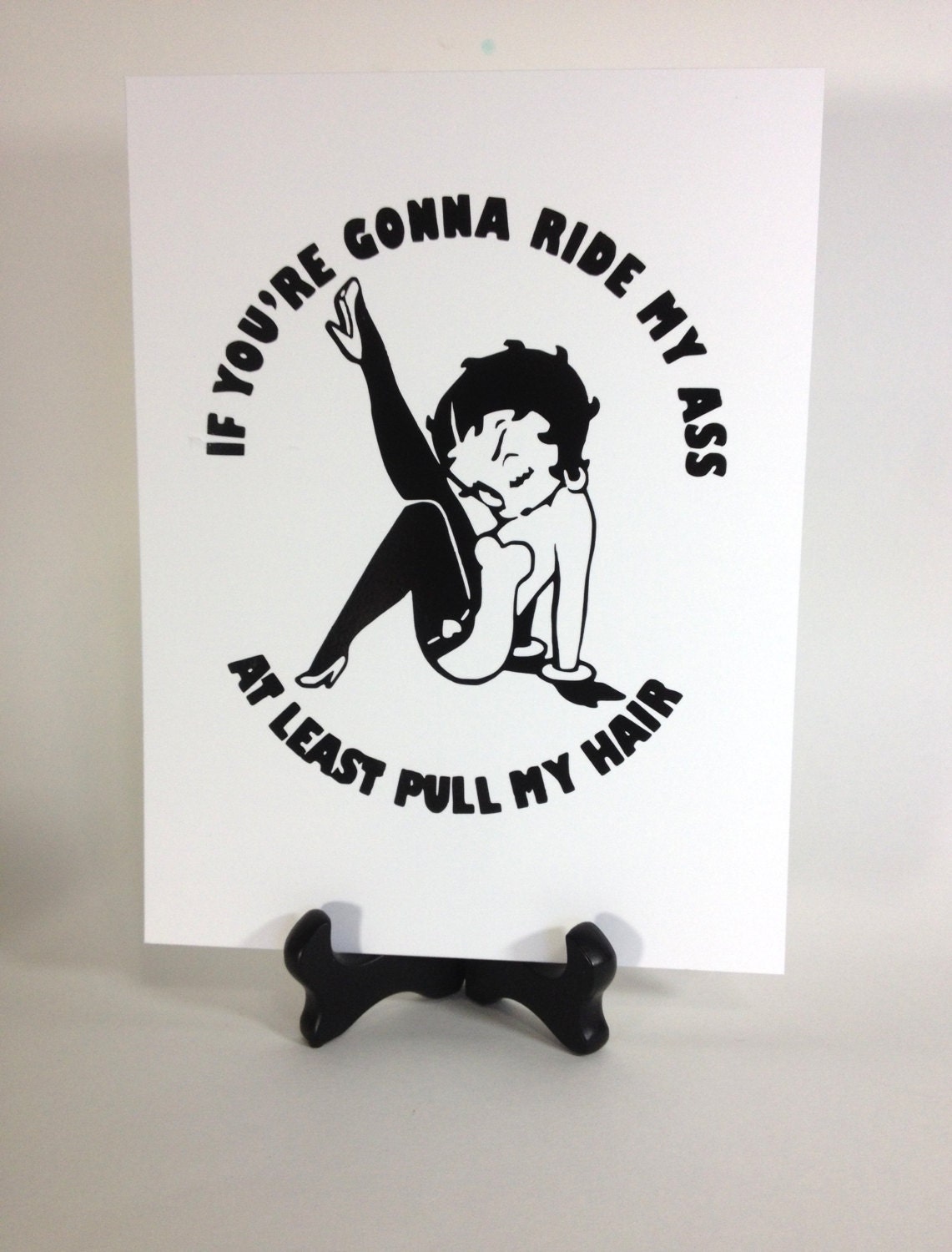 Betty Boop Vinyl Decal Naughty Betty Boop Bumper Sticker