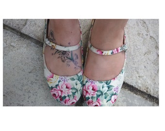 Set of 3 Floral Flower Temporary Tattoos