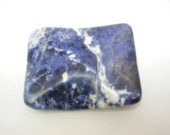 Rectangular 40 x 50 mm Sodalite beads. (8205376)