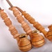 3 x Ukrainian Kazak Cossack Hand Maiden Carved Beech Wooden Tobacco Smoking Pipe