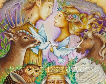 The Lovers - A Fine Art Greeting Card