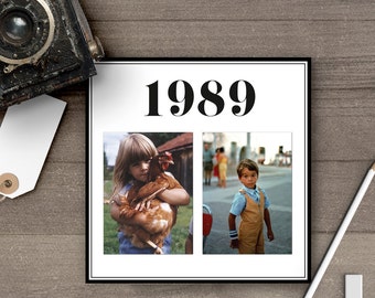 Photo Table Numbers / Photo Wedding Table Numbers / Double-Sided / Table Number Cards / Childhood Photos / Retro / Old Pictures - tn0014
