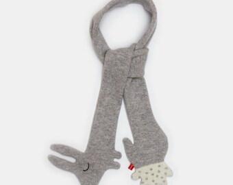Bunny Rabbit Lambswool Scarf - Made to order