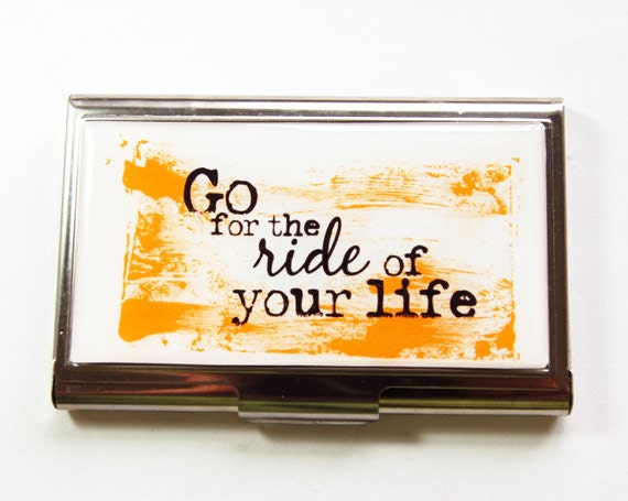 business card case inspirational words card case business