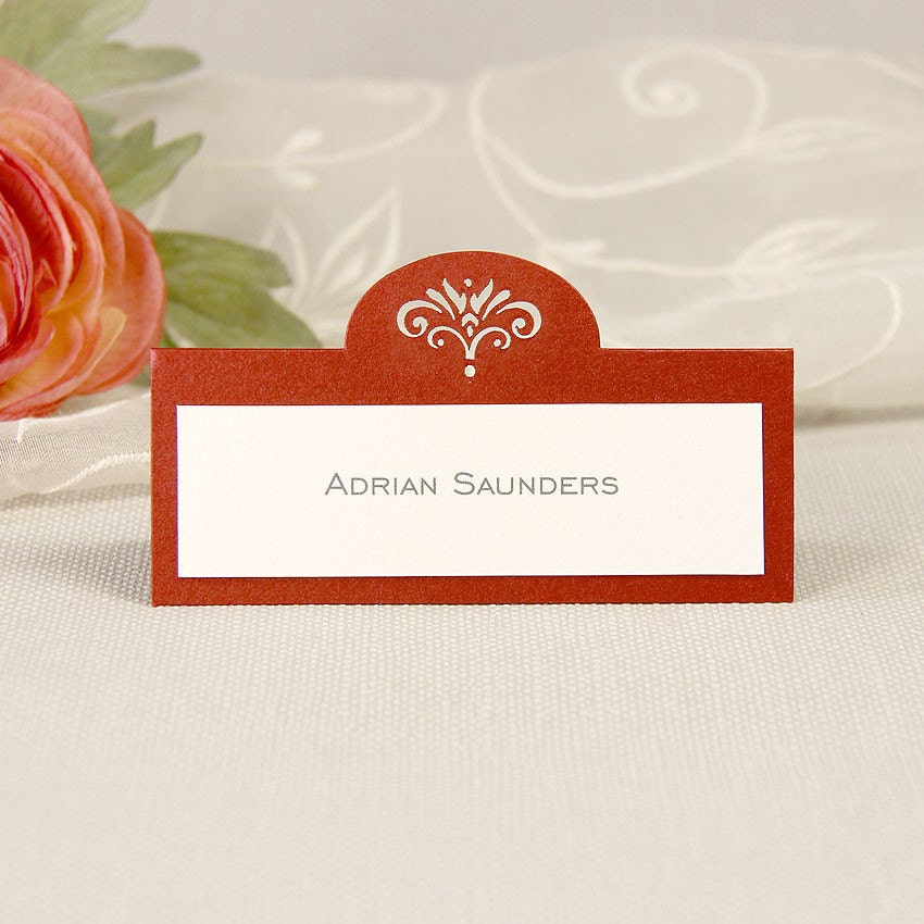 Intricate Lace Laser Cut Place Card with Option of