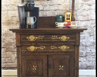 Antique washstand / dry sink /coffee / tea bar