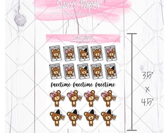 FaceTime Bear Sticker B0017
