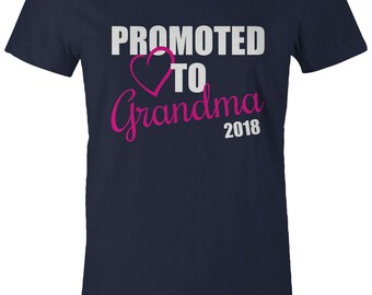 Promoted to Grammy Est 2018 - New Grandma Shirt
