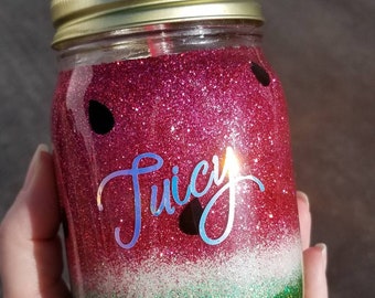 16oz Mason Jar Watermelon tumbler