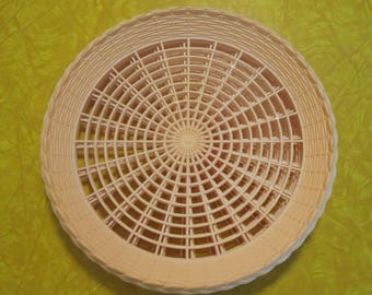 Vintage Pink Plastic Paper Plate Holders
