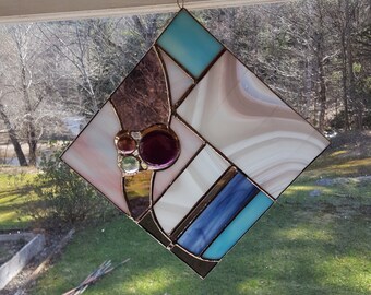 Purple and blue sun catcher