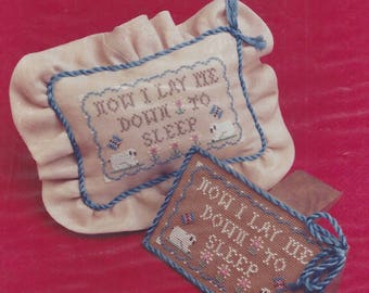 Clearance - "Now I Lay Me Down to Sleep" Counted Cross Stitch Chart by Homespun Elegance