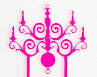 Fancy Chandelier Cake Topper