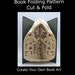 Folded Book Art Pattern - Christmas Nativity Pattern to create your own folded book art-Book Folding pattern, Mark measure cut and fold